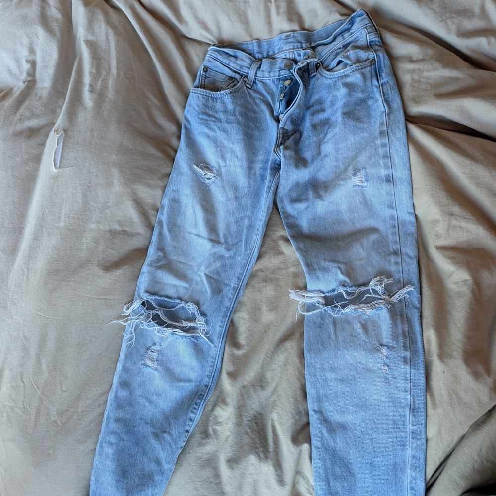 Levi's Light Blue Straight Leg Jeans